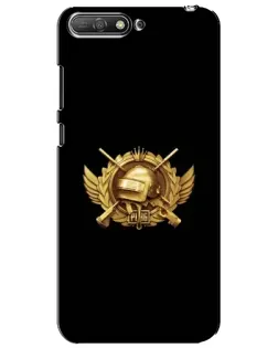 Чехол для Huawei Y6 2018 с картинкой «PUBG — оранжевый градиент»
