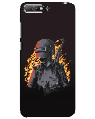 Чехол для Huawei Y6 2018 с картинкой «PUBG — огненный силуэт» Чехол для Huawei Y6 2018 с картинкой «PUBG — огненный силуэт»