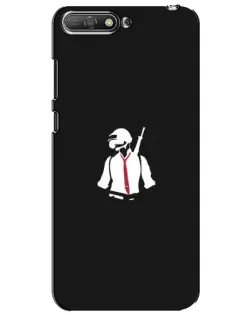 Чехол для Huawei Y6 2018 с картинкой «PUBG — силуэт воина»
