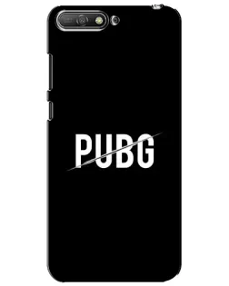 Чехол для Huawei Y6 2018 с картинкой «PUBG — белый логотип»