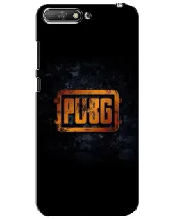 Чехол для Huawei Y6 2018 с картинкой «PUBG — золотой логотип»