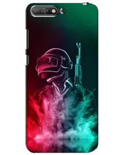 Чехол для Huawei Y6 2018 с картинкой «PUBG — огненный воин»