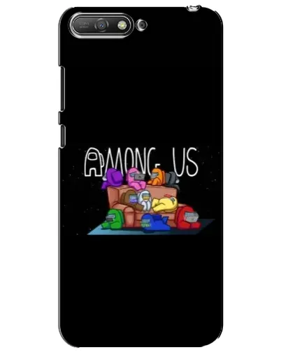 Чехол для Huawei Y6 2018 с картинкой «Логотип Among Us» Чехол для Huawei Y6 2018 с картинкой «Логотип Among Us»