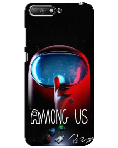 Чехол для Huawei Y6 2018 с картинкой «Красный импостер — макро» Чехол для Huawei Y6 2018 с картинкой «Красный импостер — макро»