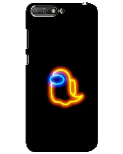 Чехол для Huawei Y6 2018 с картинкой «Among Us неоновое сияние» Чехол для Huawei Y6 2018 с картинкой «Among Us неоновое сияние»