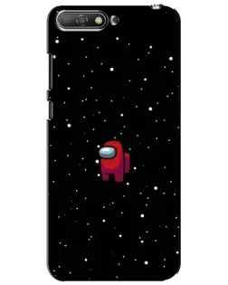 Чехол для Huawei Y6 2018 с картинкой «Красный Among Us»