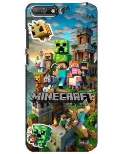 Чохол для Huawei Y6 2018 з картинкою «Замок Minecraft»