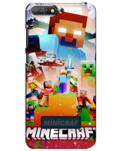 Чехол для Huawei Y6 2018 с картинкой «Minecraft герои игры»