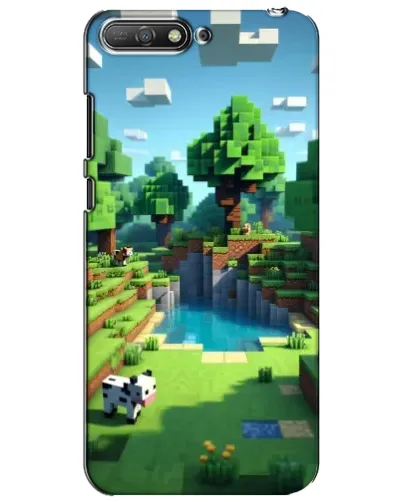 Чехол для Huawei Y6 2018 с картинкой «Minecraft летний день»