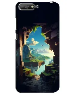 Чехол для Huawei Y6 2018 с картинкой «Вид из пещеры»