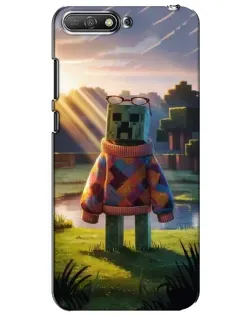 Чехол для Huawei Y6 2018 с картинкой «Крипер в свитере»