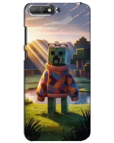 Чехол для Huawei Y6 2018 с картинкой «Крипер в свитере»