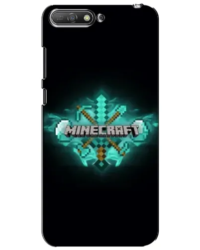 Чехол для Huawei Y6 2018 с картинкой «Minecraft Diamond лого»