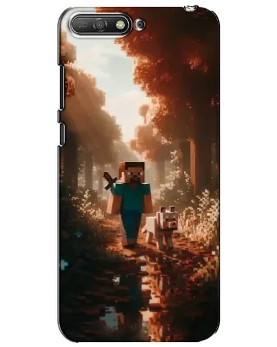 Чехол для Huawei Y6 2018 с картинкой «Стив в лесу»