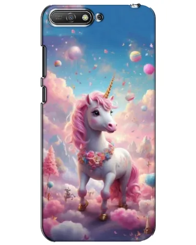 Чехол для Huawei Y6 2018 с картинкой «Единорог среди облаков» Чехол для Huawei Y6 2018 с картинкой «Единорог среди облаков»