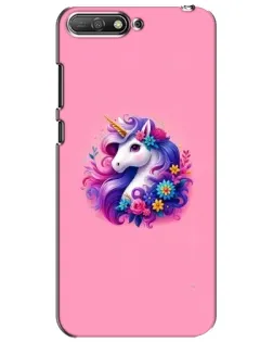 Чехол для Huawei Y6 2018 с картинкой «Сказочный единорог»