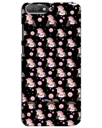 Чехол для Huawei Y6 2018 с картинкой «Magic Unicorn паттерн» Чехол для Huawei Y6 2018 с картинкой «Magic Unicorn паттерн»