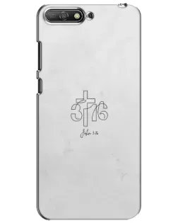 Чохол для Huawei Y6 2018 з картинкою «Івана 3:16 Хрест»