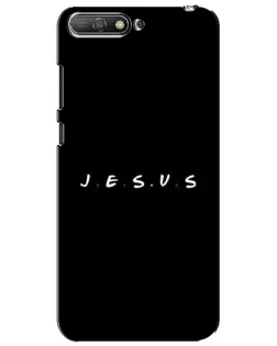 Чехол для Huawei Y6 2018 с картинкой «Точки веры J.E.S.U.S.»