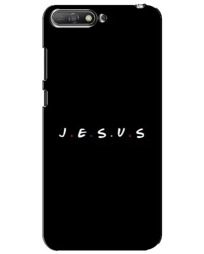 Чехол для Huawei Y6 2018 с картинкой «Точки веры J.E.S.U.S.»