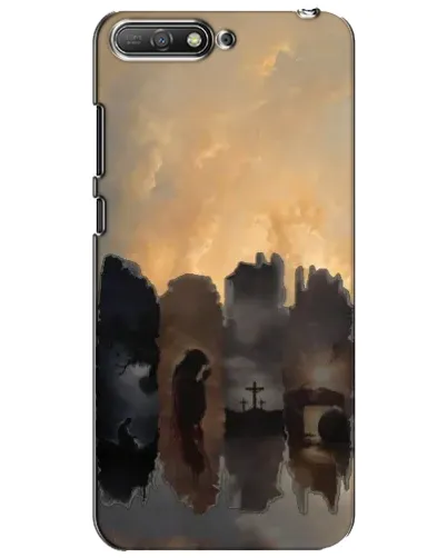 Чехол для Huawei Y6 2018 с картинкой «Дорога к вере»