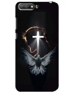 Чехол для Huawei Y6 2018 с картинкой «Голубь и Свет»