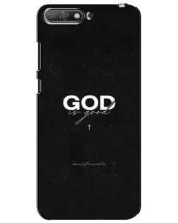 Чехол для Huawei Y6 2018 с картинкой «GOD — Бог над всем»