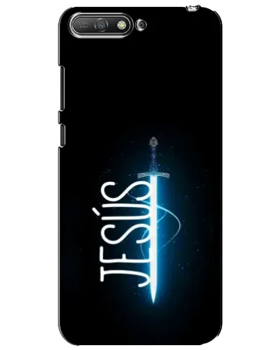Чехол для Huawei Y6 2018 с картинкой «Меч Духа Jesus»