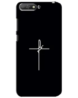 Чехол для Huawei Y6 2018 с картинкой «Тонкий крест»