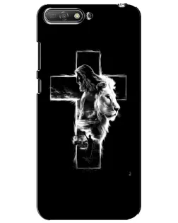Чехол для Huawei Y6 2018 с картинкой «Сияющий крест Jesus»