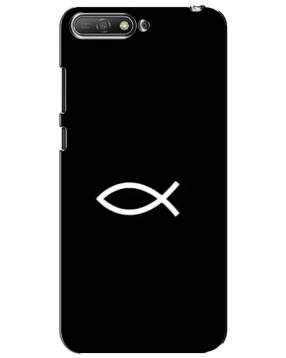 Чехол для Huawei Y6 2018 с картинкой «Символ рыбы Jesus» Чехол для Huawei Y6 2018 с картинкой «Символ рыбы Jesus»