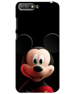 Чехол для Huawei Y6 2018 с картинкой «Улыбающийся Микки Маус»