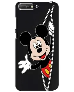 Чехол для Huawei Y6 2018 с картинкой «Микки раздвигает стены»