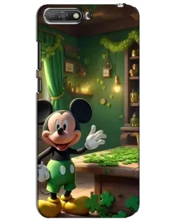 Чехол для Huawei Y6 2018 с картинкой «Микки в мастерской»