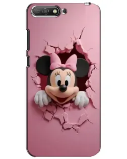Чехол для Huawei Y6 2018 с картинкой «Минни сквозь стену»