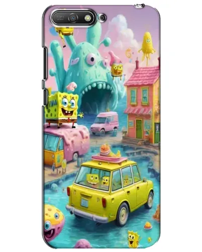 Чехол для Huawei Y6 2018 с картинкой «Монстр-трак приключения»