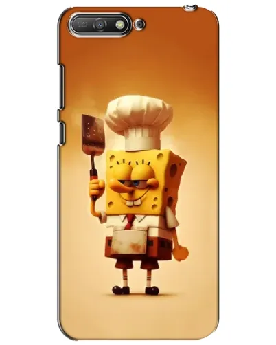 Чехол для Huawei Y6 2018 с картинкой «Губка Боб повар»
