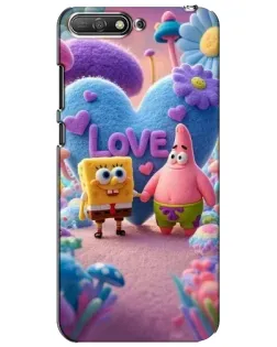 Чехол для Huawei Y6 2018 с картинкой «Губка Боб Патрик»