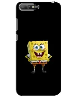 Чехол для Huawei Y6 2018 с картинкой «Классический Губка Боб»
