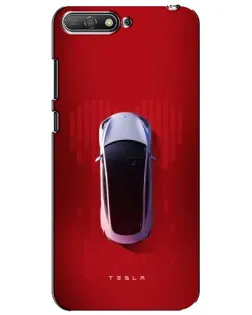 Чехол для Huawei Y6 2018 с картинкой «Tesla Top View»