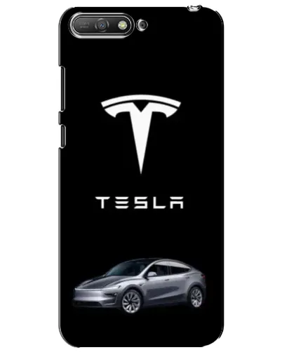 Чехол для Huawei Y6 2018 с картинкой «Tesla Model Y»
