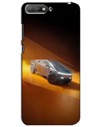 Чехол для Huawei Y6 2018 с картинкой «Cybertruck в пустыне»