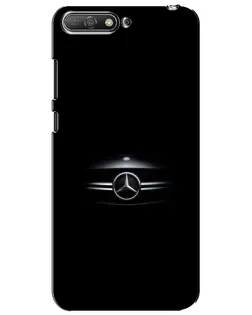 Чехол для Huawei Y6 2018 с картинкой «Mercedes — абстрактные линии»