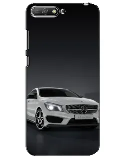 Чехол для Huawei Y6 2018 с картинкой «Mercedes AMG GT Silver»