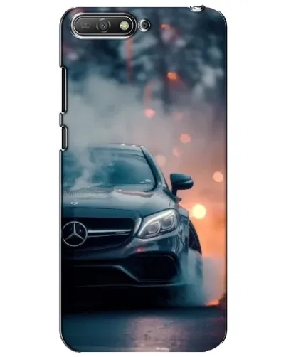 Чехол для Huawei Y6 2018 с картинкой «Mercedes — ночной город» Чехол для Huawei Y6 2018 с картинкой «Mercedes — ночной город»