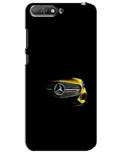 Чехол для Huawei Y6 2018 с картинкой «Mercedes — ретро стиль»