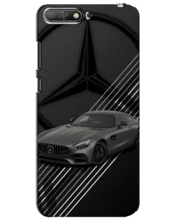 Чехол для Huawei Y6 2018 с картинкой «Mercedes AMG — графика»