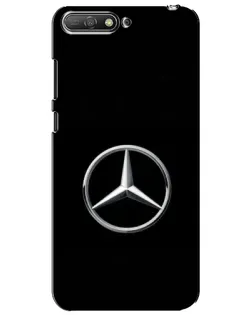 Чехол для Huawei Y6 2018 с картинкой «Mercedes классический лого»