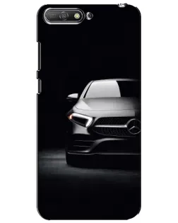 Чехол для Huawei Y6 2018 с картинкой «Свет фар Mercedes»