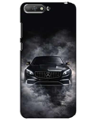 Чехол для Huawei Y6 2018 с картинкой «Mercedes в дыму» Чехол для Huawei Y6 2018 с картинкой «Mercedes в дыму»